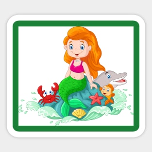 Cute Mermaids Sticker